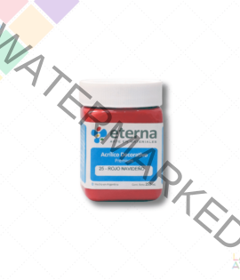Pintura Acrilica Eterna x 250cc Rojo Navideño