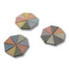 Figuras de cerámica Triángulos Pastel Surtidos x 10